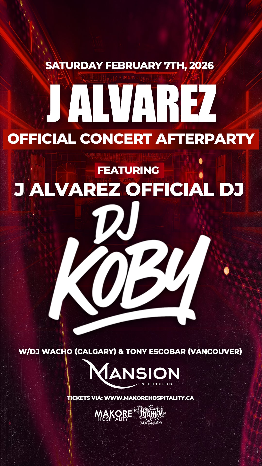 J ALVAREZ OFFICIAL CONCERT AFTERPARTY